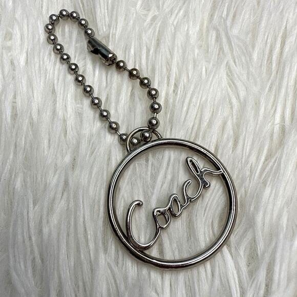 Coach Metal Circle Replacement Hangtag Hang Tag Bag Charm - Picture 1 of 2